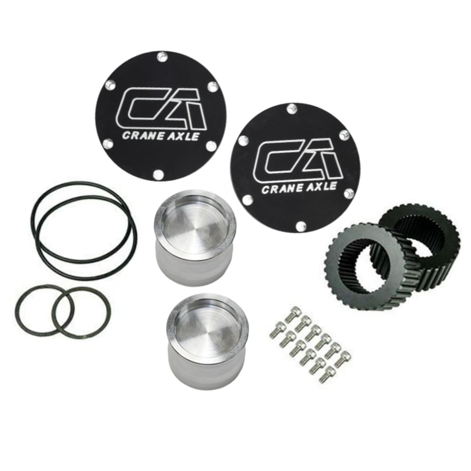 Dana 60 Unit Bearing Drive Flange Kit | Engraved Caps | USA Made