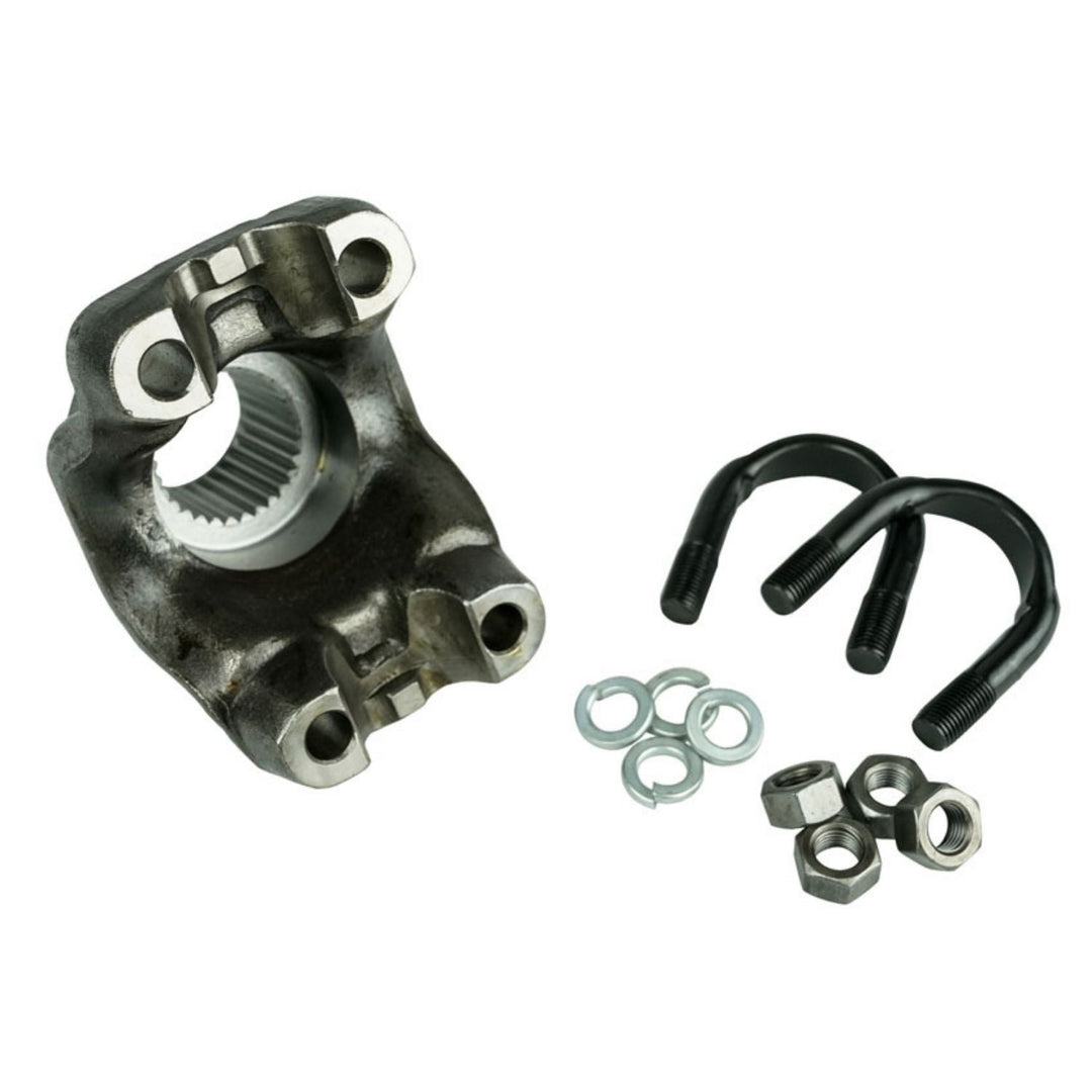 1480 GM 14 Bolt U-Bolt Yoke with bolts and washers on a white background