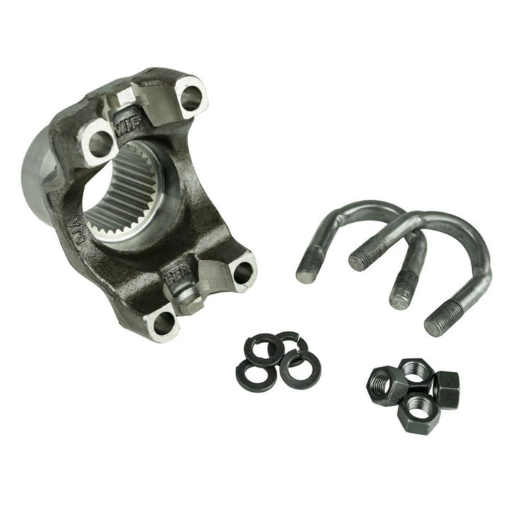 1350 GM 14 Bolt U-Bolt yoke and hardware on a white background