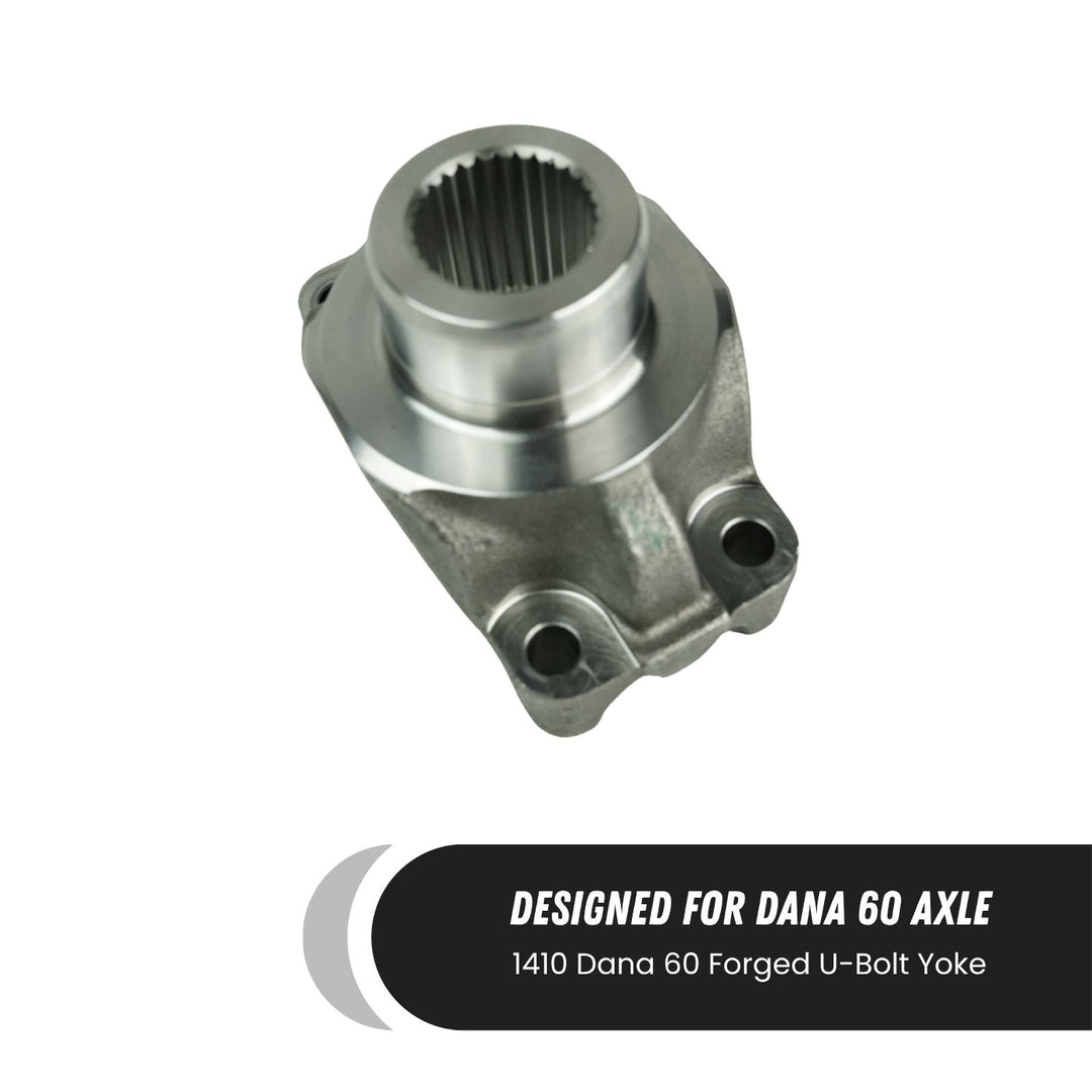 Forged U-Bolt Yoke designed for Dana 60 axle on a white background