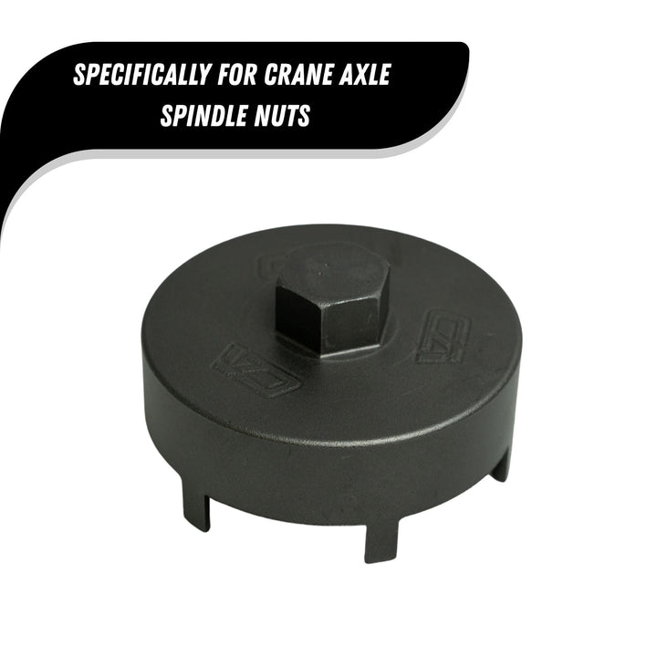 Black 40 spline axle spindle socket on a white background