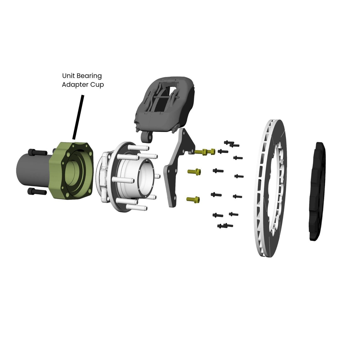 Crane Axle Rear Unit Bearing Adapter Cup Assembly (Pair)