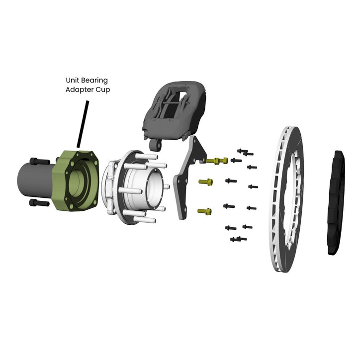 Crane Axle Rear Unit Bearing Adapter Cup Assembly (Pair)