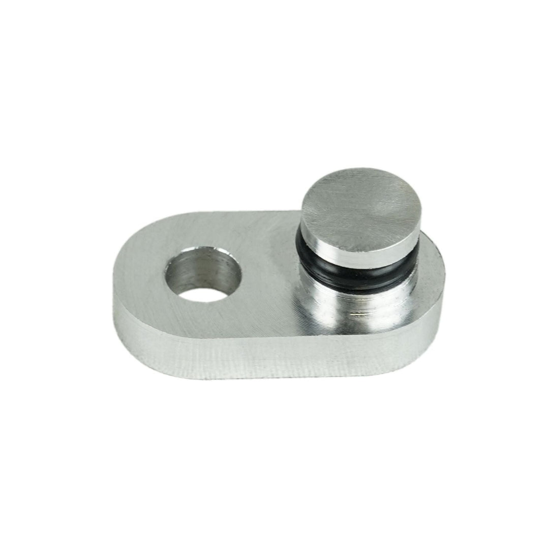 Super Duty unit bearing ABS block off fitting on a white background