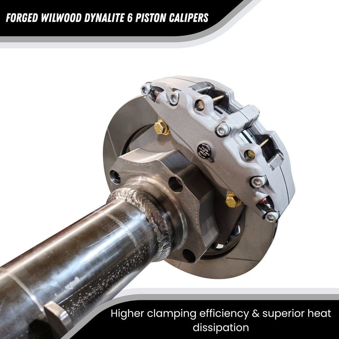 Crane Axle Rear 05+ Super Duty Unit Bearing Wilwood 6 Piston Brake Kit