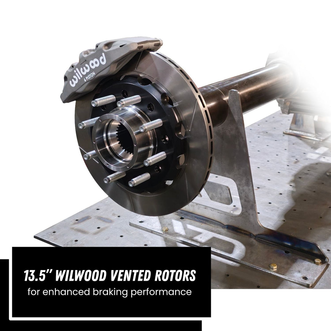 Crane Axle Rear 05+ Super Duty Unit Bearing Wilwood 6 Piston Brake Kit