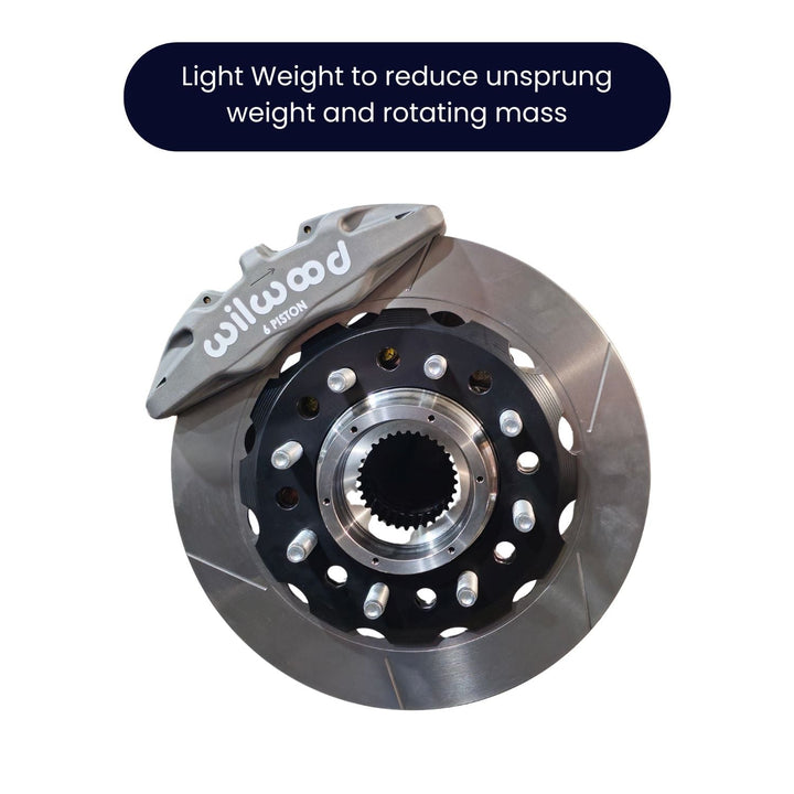 Crane Axle Rear 05+ Super Duty Unit Bearing Wilwood 6 Piston Brake Kit