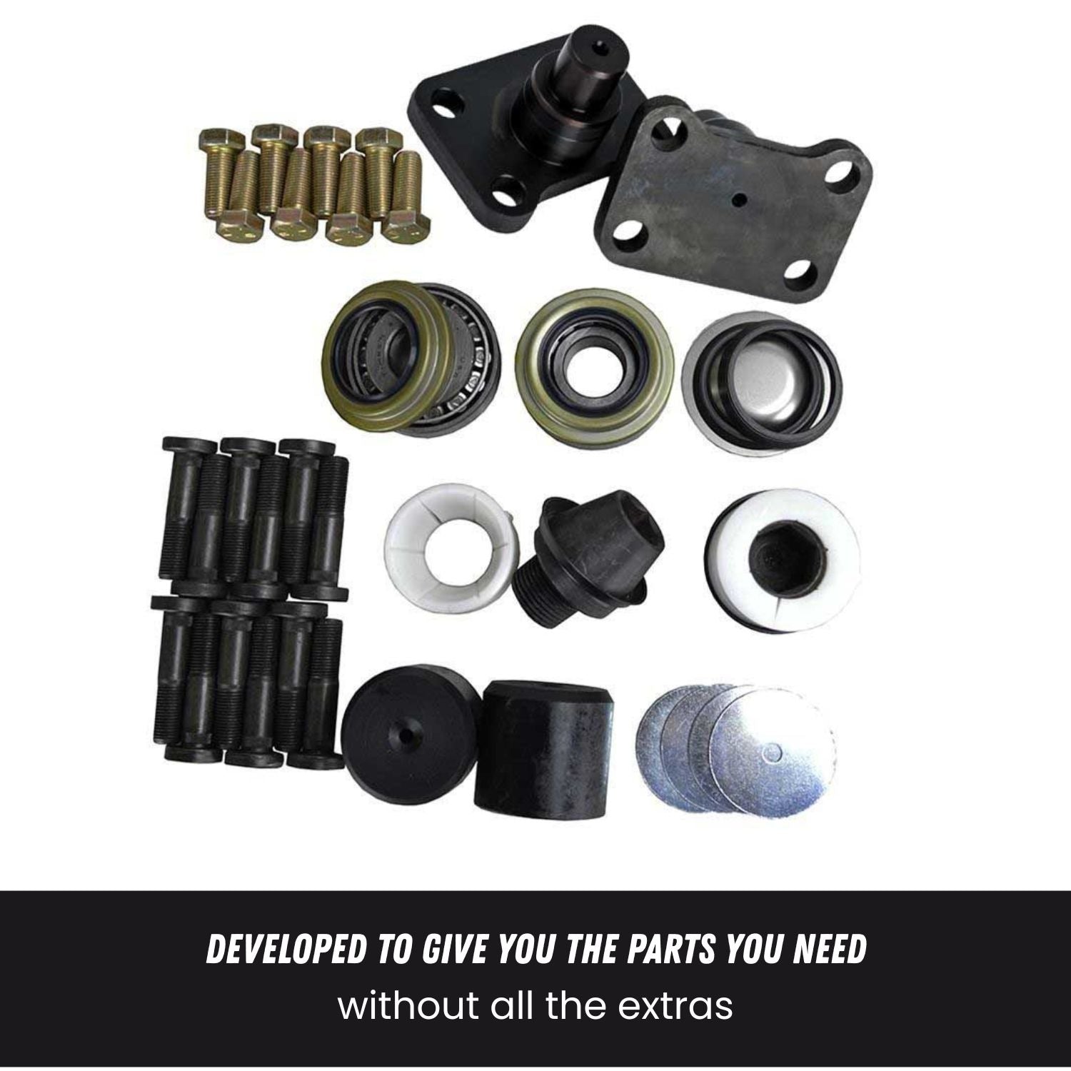 GM Dana 60 Complete Kingpin Component Kit with Spring | Crane Axle