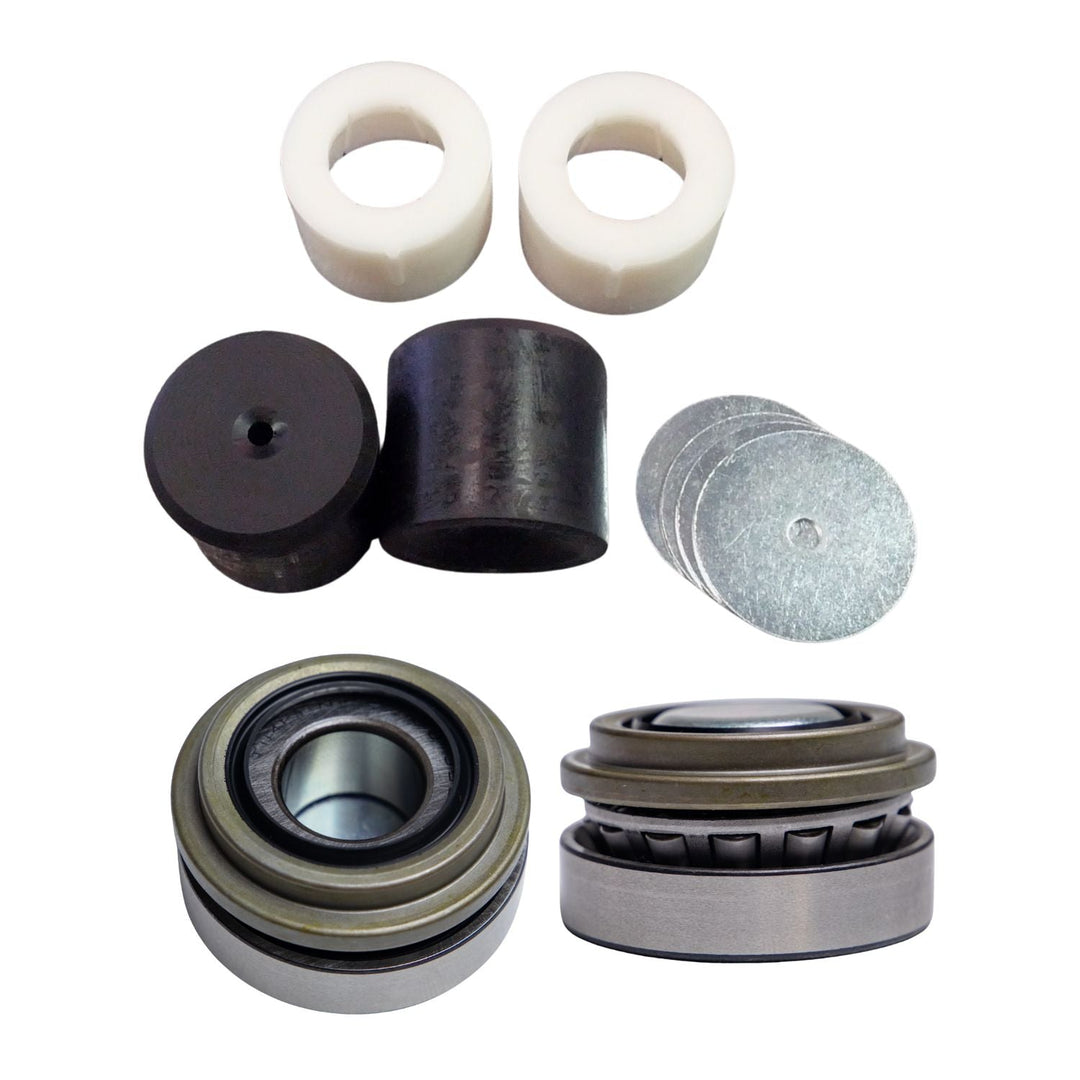 Collection of Dana 60 steering stabilizer replacements on a white background