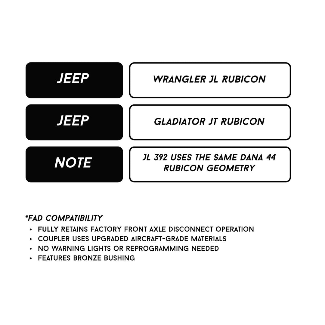 RCV 35-Spline Dana 60 300M CV Axle Set for GM 1-Ton