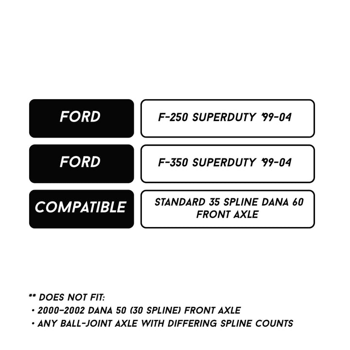 RCV 35-Spline Dana 60 CV Axle for Ford F-250/350 ('99-'04)
