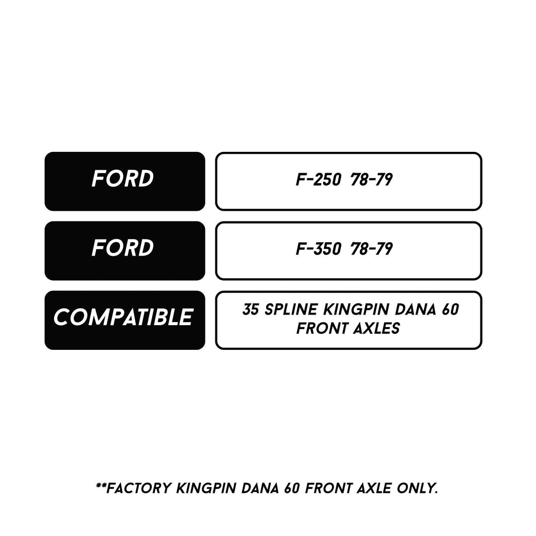 RCV Dana 60 CV Axle Set for Ford F-250/350 ('78-'79)