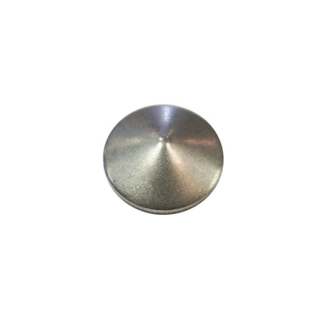 1.25 concave tube cap on a white background