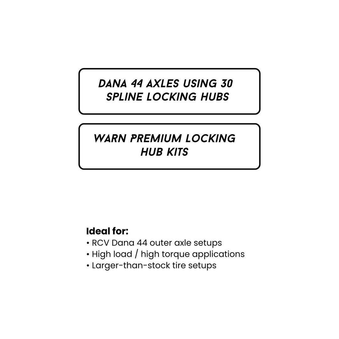 RCV 30-Spline Dana 44 300M Locking Hub Gear Upgrade
