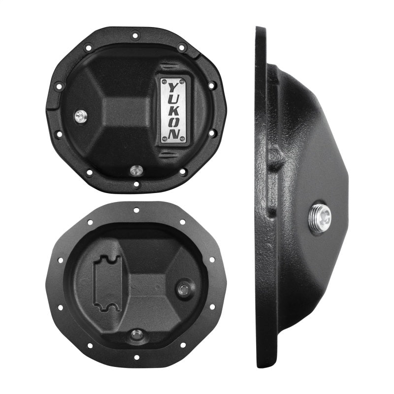 GM 10 bolt nodular iron differential cover on a white background