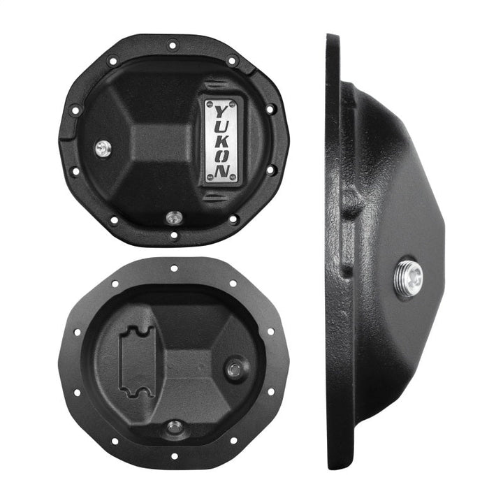 GM 10 bolt nodular iron differential cover on a white background