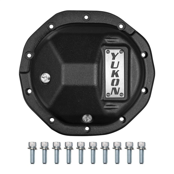 GM 8.6 10 bolt diff cover on a white background