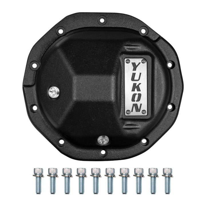 GM 8.5 heavy duty differential cover on a white background