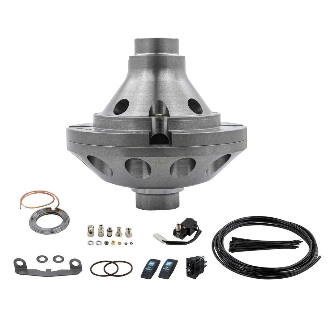 ARB air locker GM 14 bolt full float kit with smaller parts on a white background