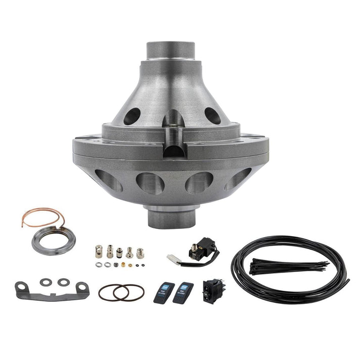 ARB air locker GM 14 bolt full float kit with smaller parts on a white background