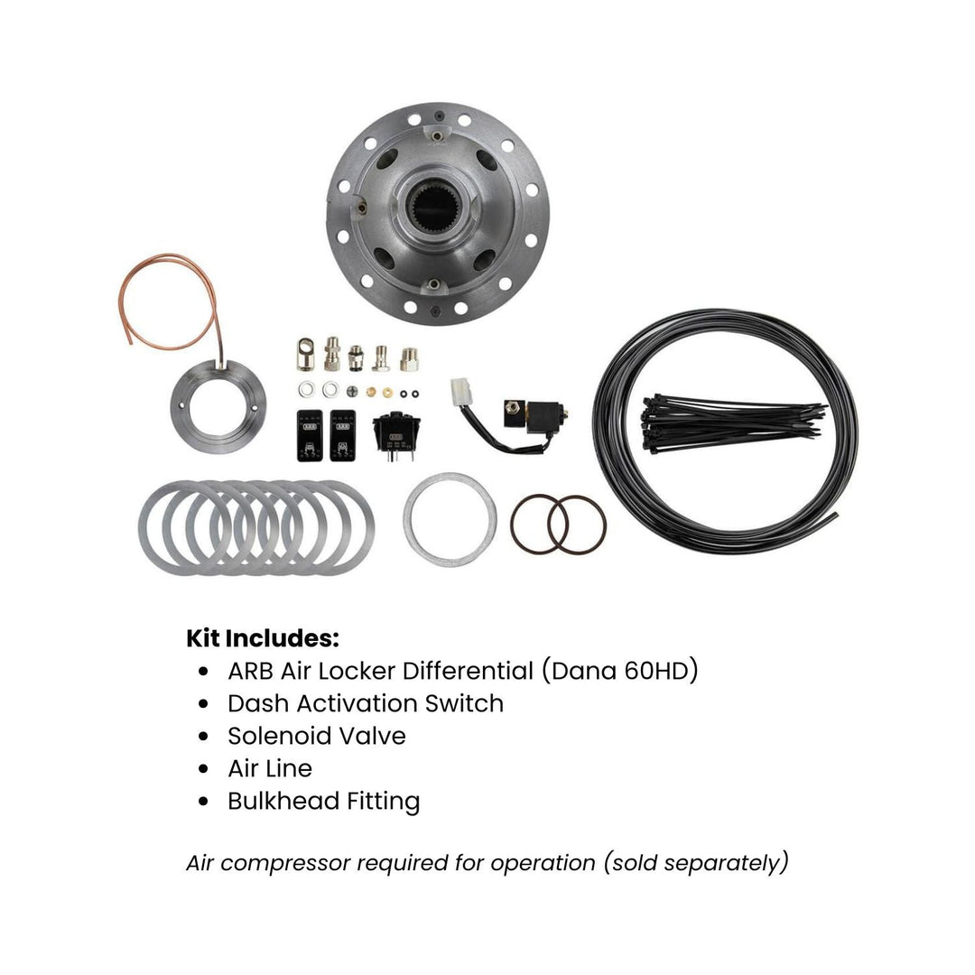 ARB Dana 60HD Selectable Air Locker - 4.56 &amp; Up, 35 Spline