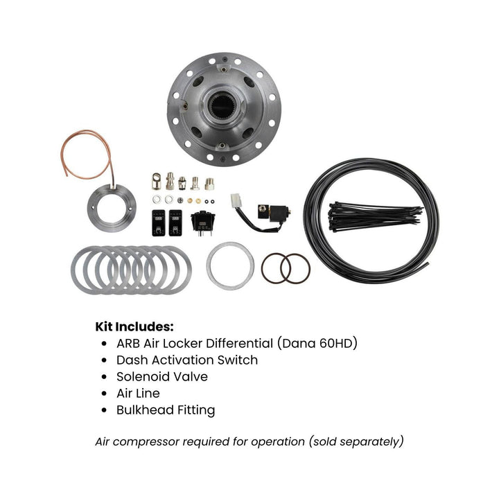 ARB Dana 60HD Selectable Air Locker - 4.56 &amp; Up, 35 Spline