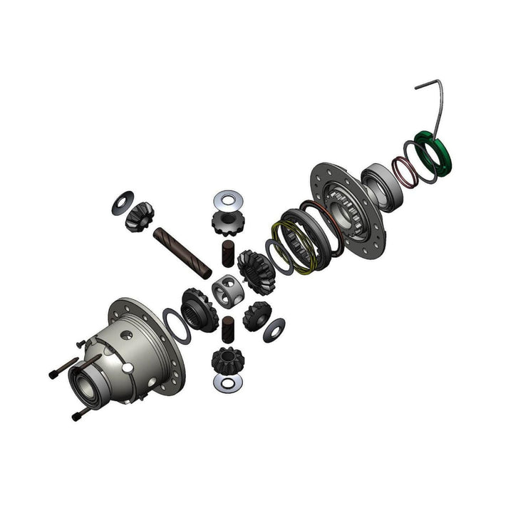29 spline AMC Model 20 locker components exploded diagram on a white background