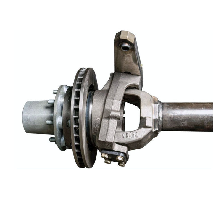  ford axle and hub assembly with dana 60 front brake swap on a white background