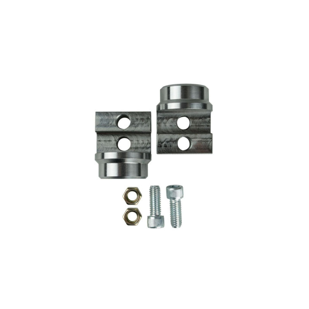 4140 chromoly chassis connector with bolts on a white background