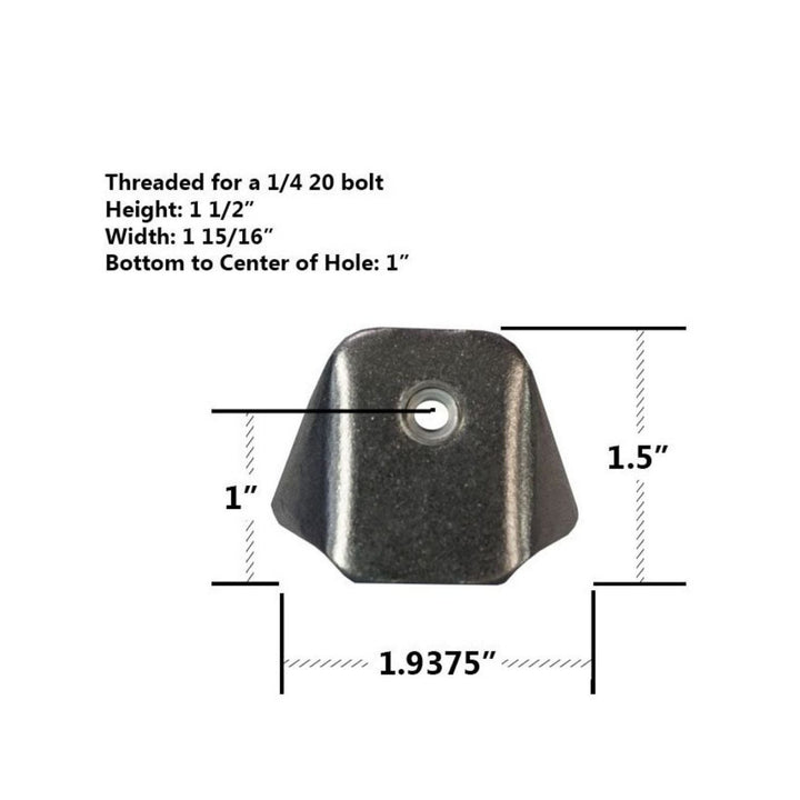 Body Panel Tabs with 1/4-20 NutSerts (set of 10)