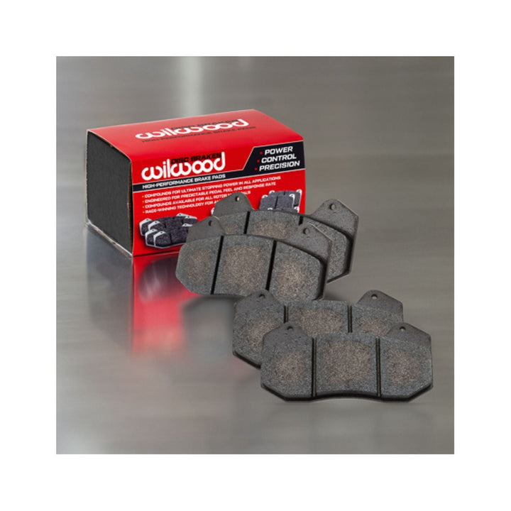 Wilwood DynaPro 6 street performance pads on a metallic counter