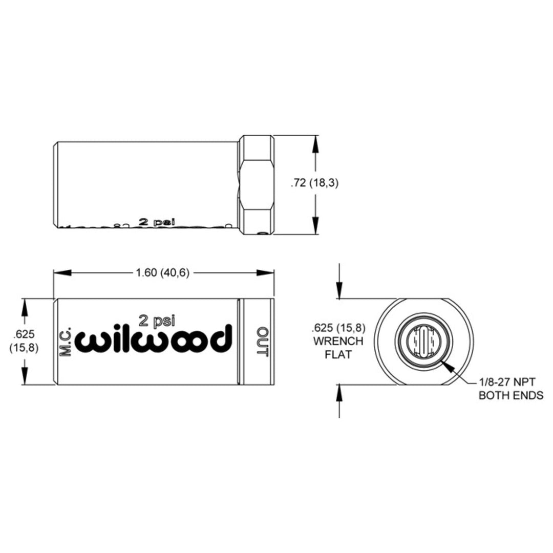 Wilwood Residual Pressure Valve