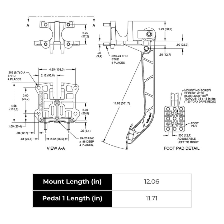 Reverse Swing Mount Brake and Clutch Pedal