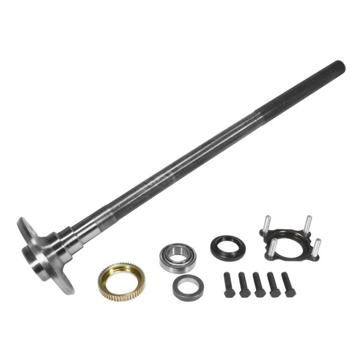 Jeep JK non Rubicon 30 spline axle shaft on a white background
