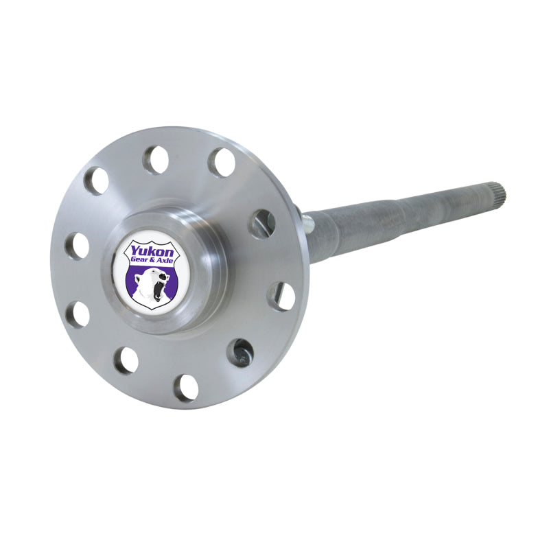 Yukon JK Dana 44 rear axle shaft on white background