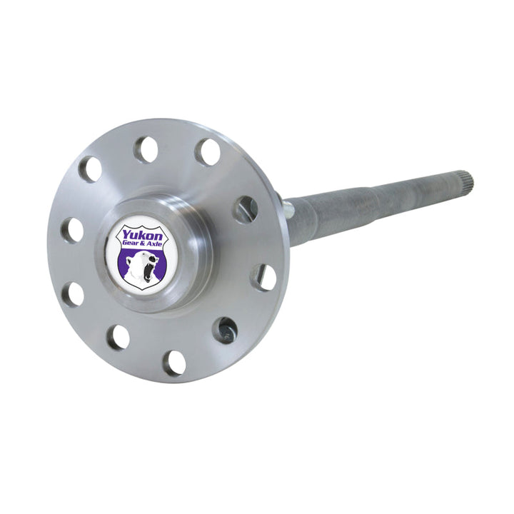 Yukon JK Dana 44 rear axle shaft on white background