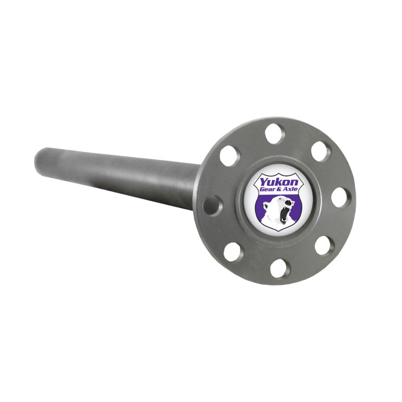 GM 14 Bolt Cut to Length Rear Axle Shaft on a white background with Yukon  branding
