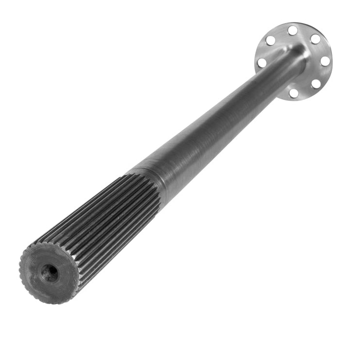 GM 10.5 full float chromoly rear axle on a white background