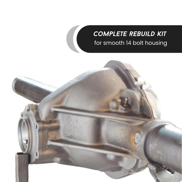 Yukon differential rebuild kit for 10.5-inch 14 bolt smooth 14 bolt housing on a white background