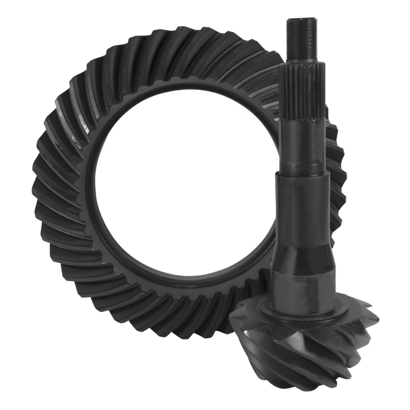 Ford 10.5" ring and pinion gears on a white background
