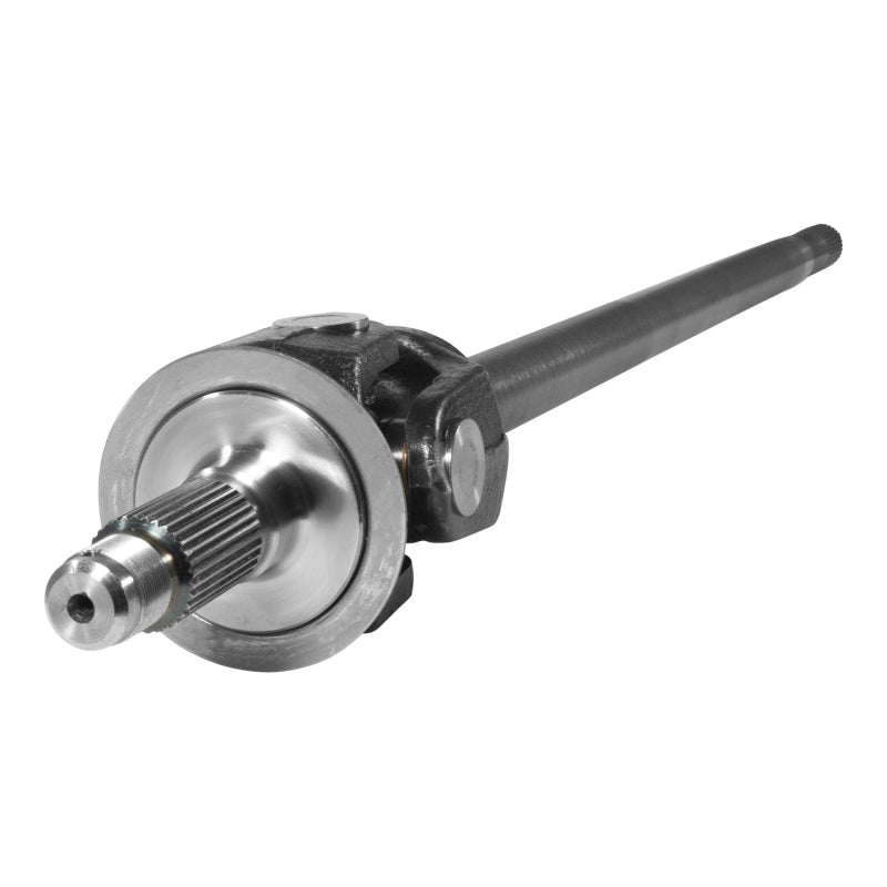 Dodge Ram 2500 front axle shaft on a white background
